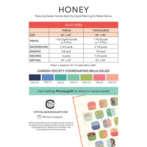 Honey PDF Pattern