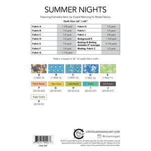 Summer Nights PDF Pattern