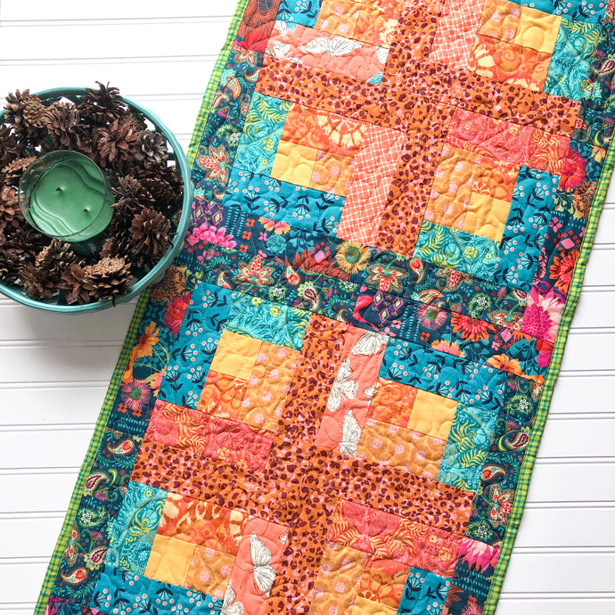 Spice Things Up With A Log Cabin Table Runner