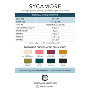 Sycamore PDF Pattern