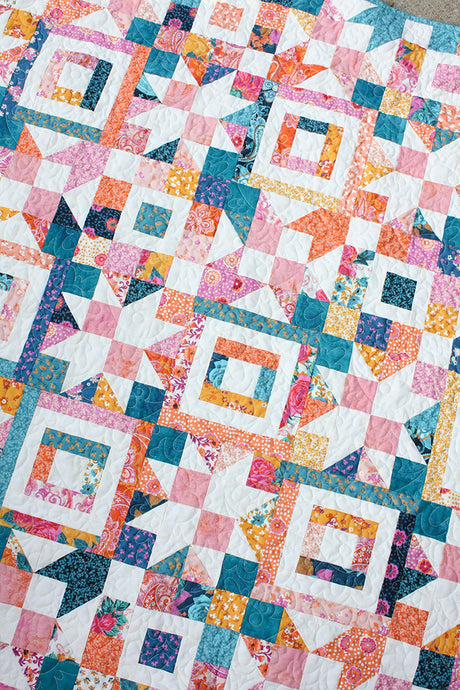 Falling Stars Quilt - Paisley Rose