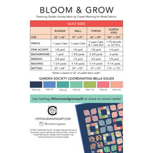 Load image into Gallery viewer, Bloom &amp; Grow PDF Pattern