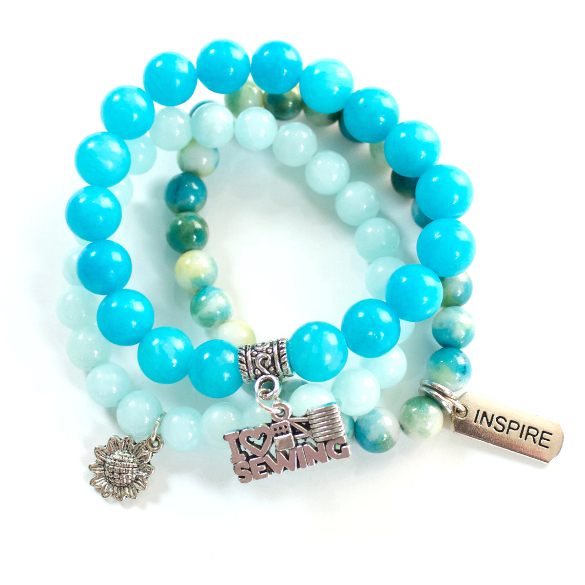 Capri - Pin Cushion and I Love Sewing Bracelet Set – Crystal Manning
