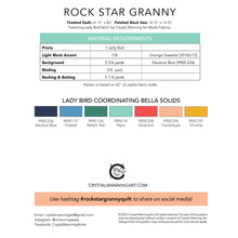 Load image into Gallery viewer, Rock Star Granny PDF Pattern