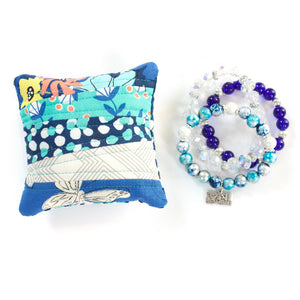 Royal - Pin Cushion and I Love Sewing Bracelet Set