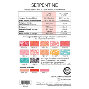 Serpentine PDF Pattern