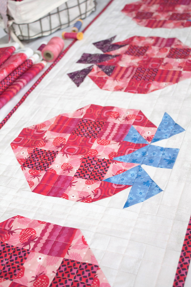 Strawberry Table Runner PDF Pattern – Crystal Manning