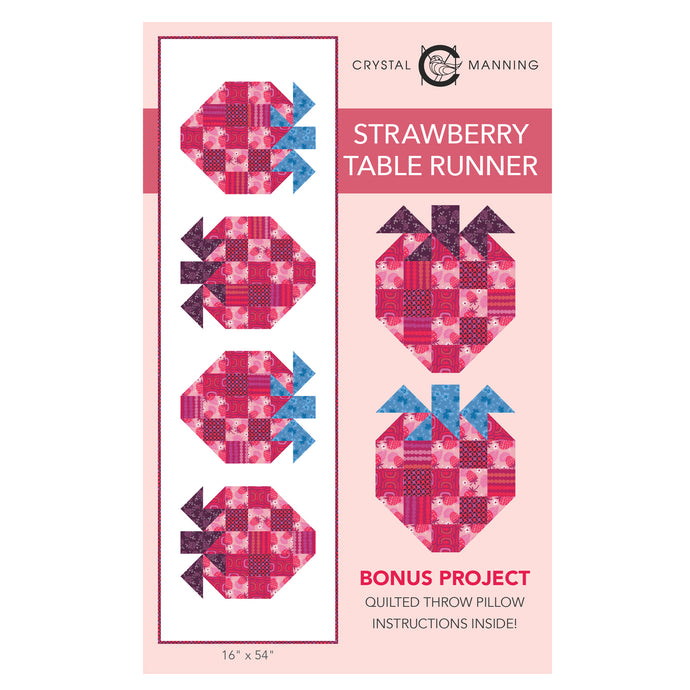 Strawberry Table Runner PDF Pattern