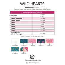Load image into Gallery viewer, Wild Hearts PDF Pattern