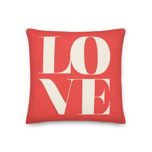Red Love Pillow