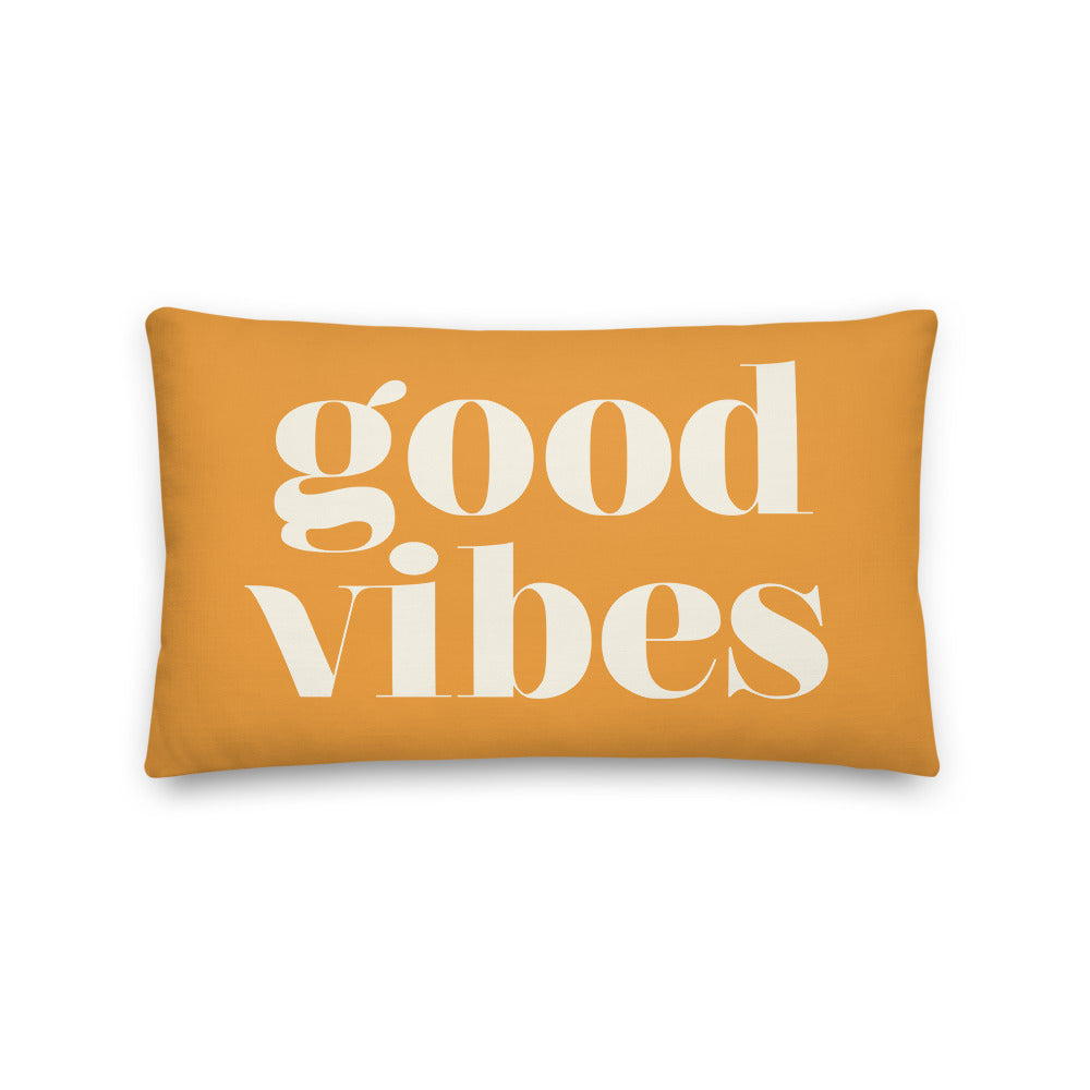 Good vibes 2024 throw pillow