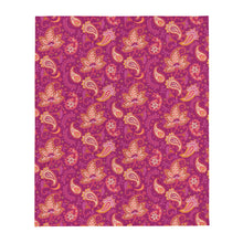 Load image into Gallery viewer, Boysenberry Paisley Blanket